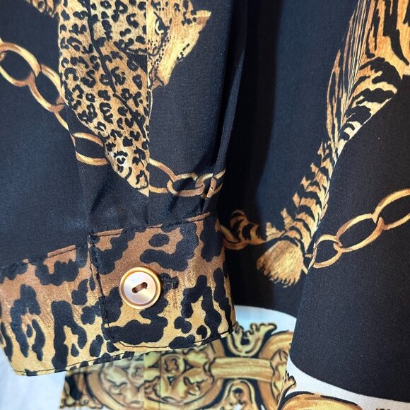 Spenser Jeremy Petites Animal Print Blouse - Picture 9 of 14
